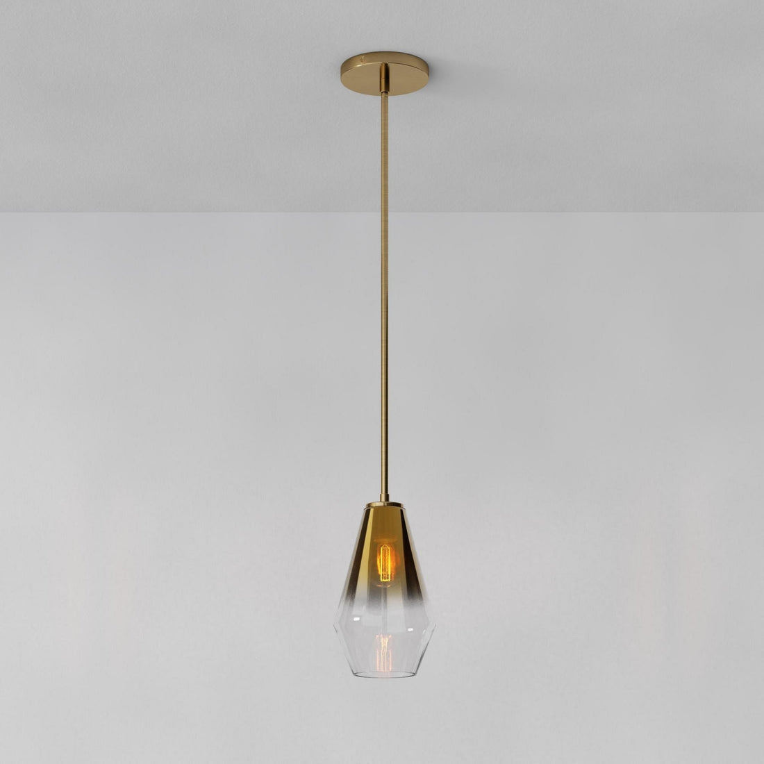 Merin Transparent Glass Sculpture Geometric Chandelier