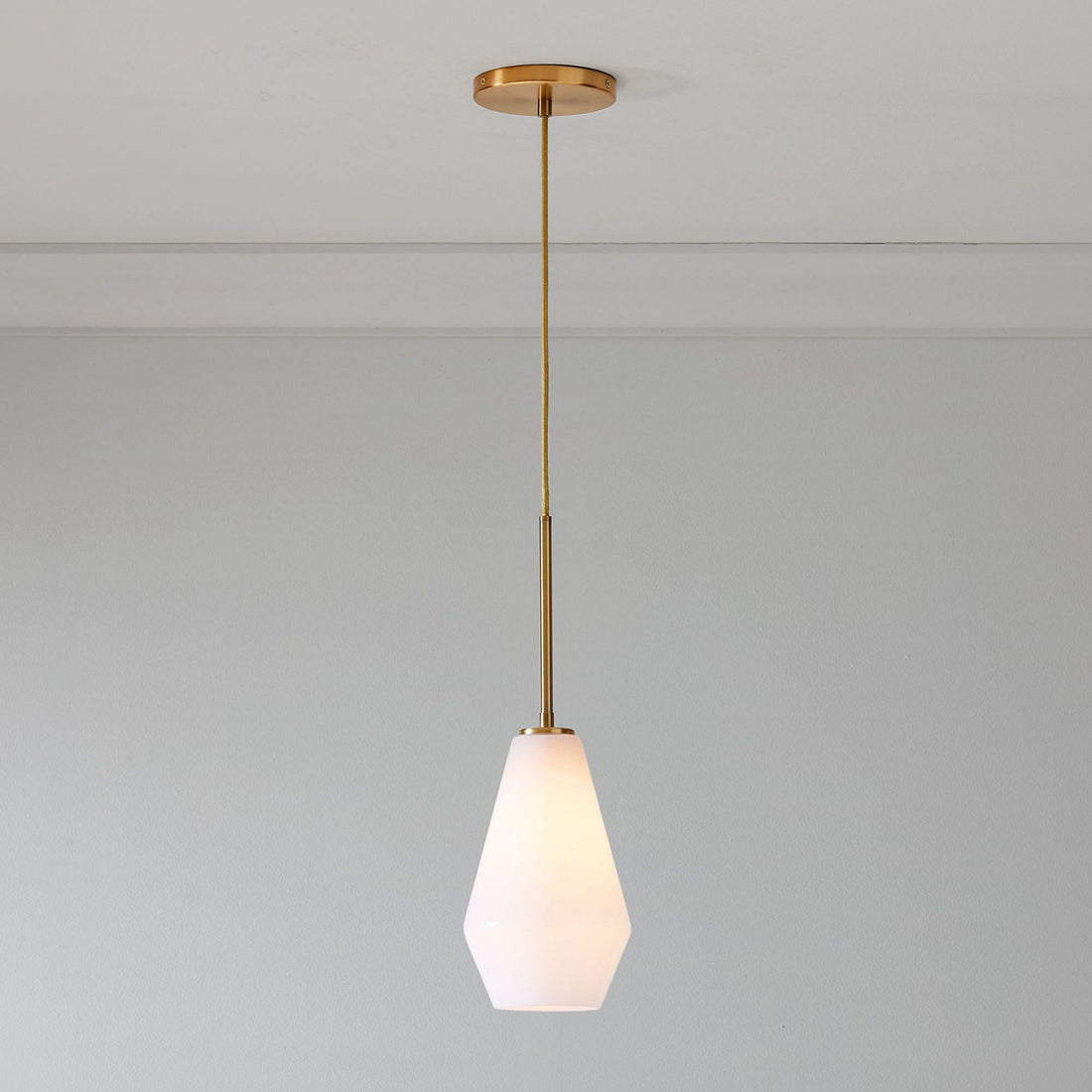Merin Transparent Glass Sculpture Geometric Chandelier