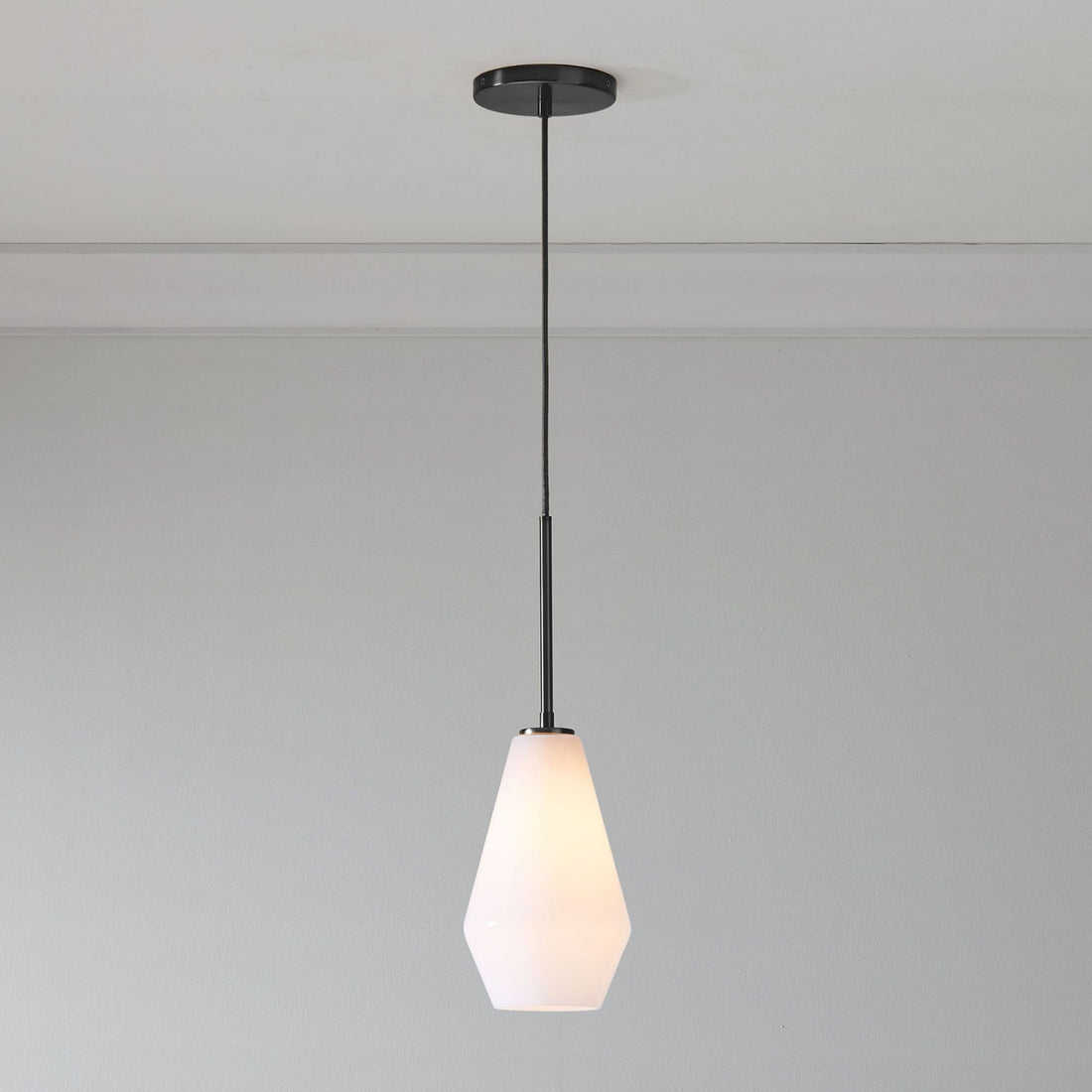 Merin Transparent Glass Sculpture Geometric Chandelier