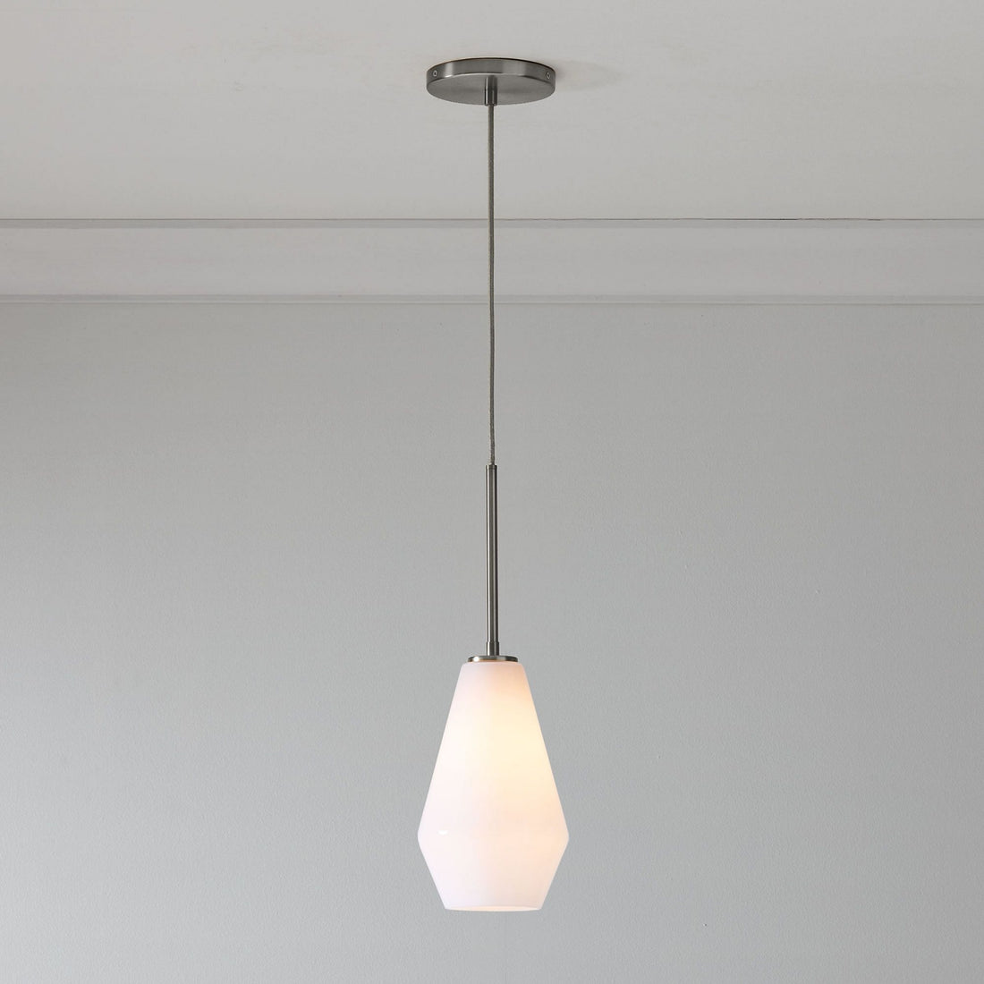 Merin Transparent Glass Sculpture Geometric Chandelier