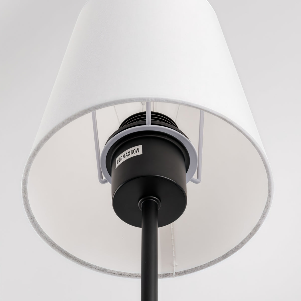 Rustic Cone Shape Fabric Wall Sconce – Antique Brass Metal Accent Light