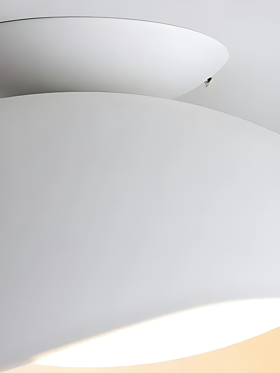 Simple Metal Wave Ceiling Light For Hallway