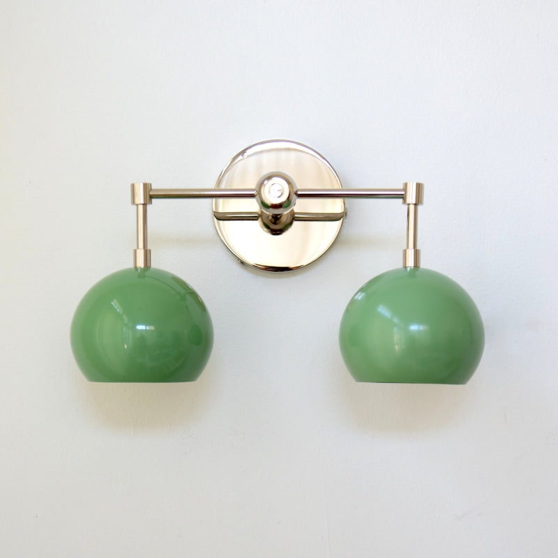 Spring Green Shades Loa Sconce - Double Bubble Pop Vanity Wall Light