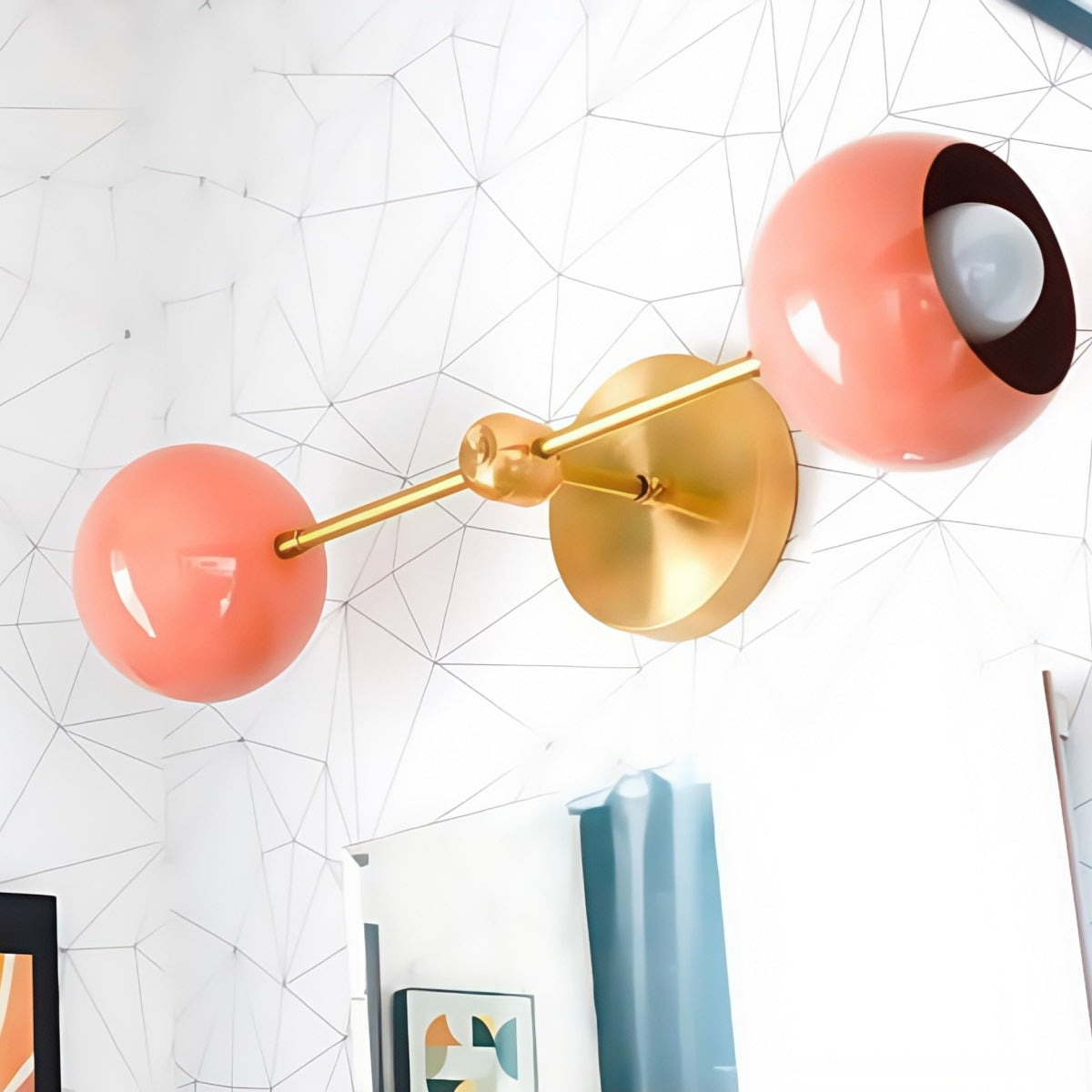 Linear Wall Sconce - Modern Steel Lighting for Bedroom & Hallway