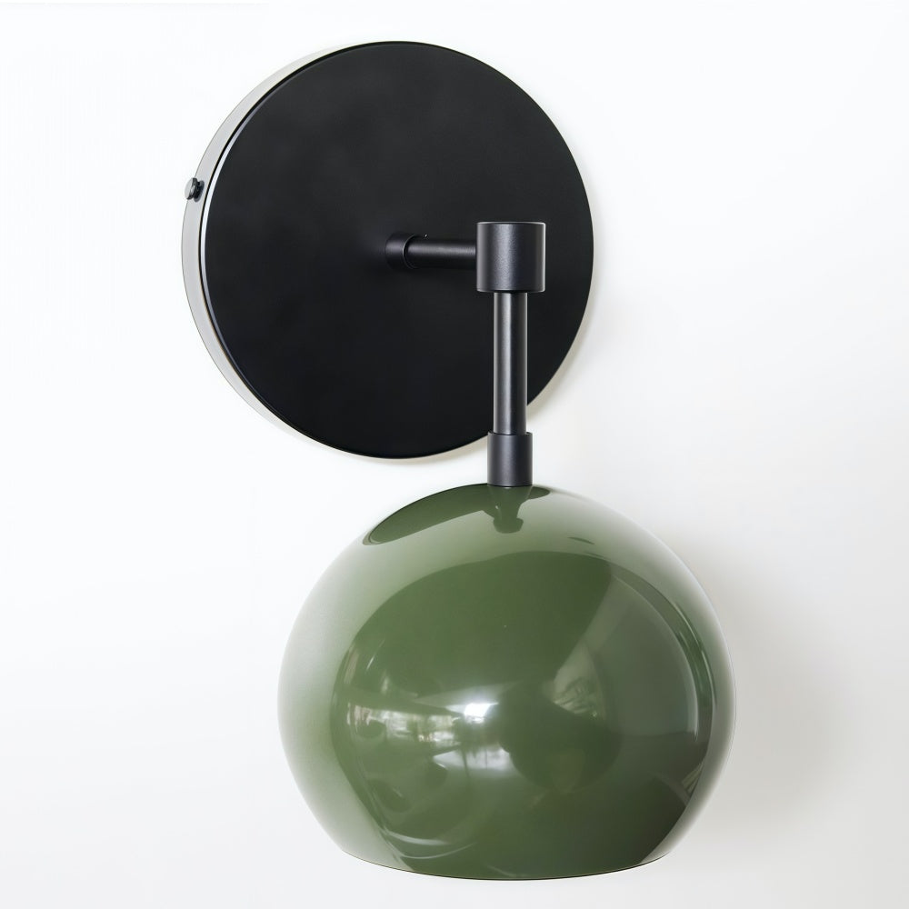 Olive Green Wall Sconce - Mid-Century Modern Accent Lighting