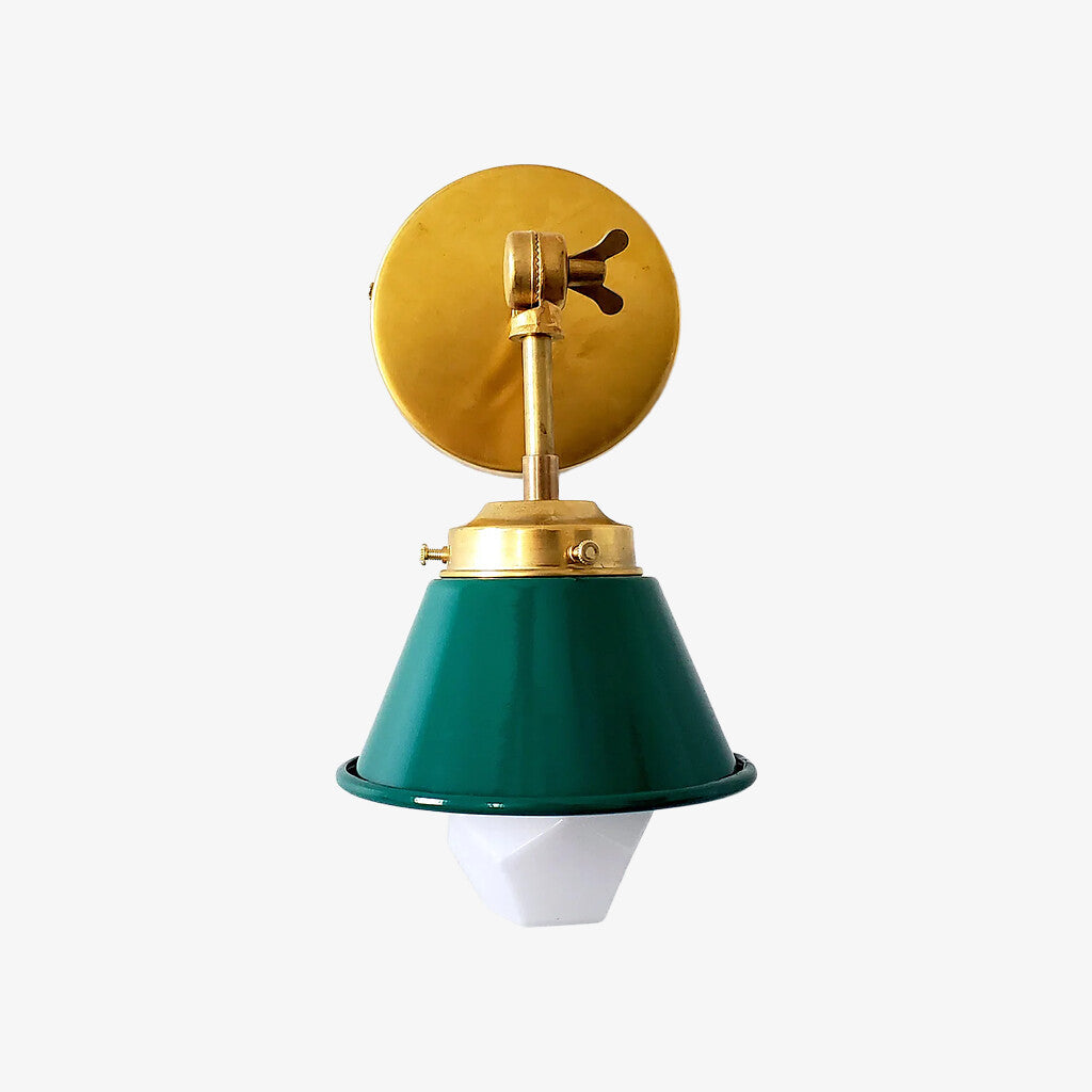 Modern Cone With Elegant Swivel Mechanism Brass Wall Lamp