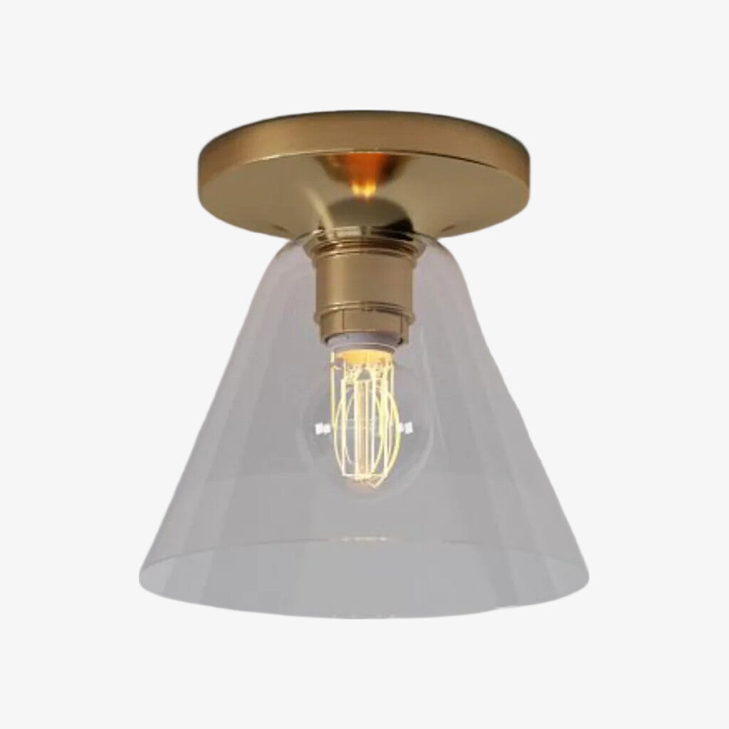 Conica Cone Flush Mount – Glass Ceiling Light for Modern Spaces