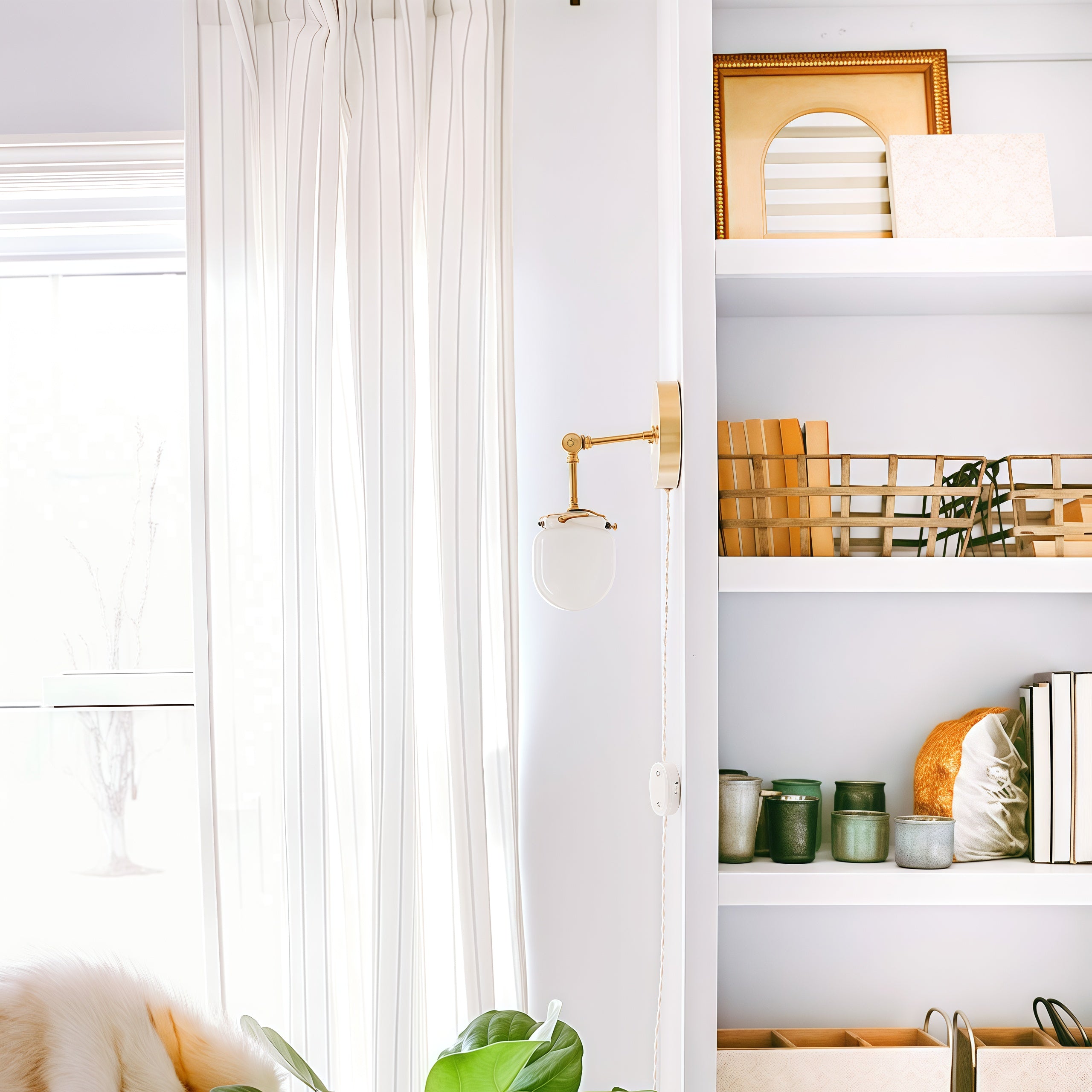 Nautical Metal & Glass Versatile Articulating Wall Lamp