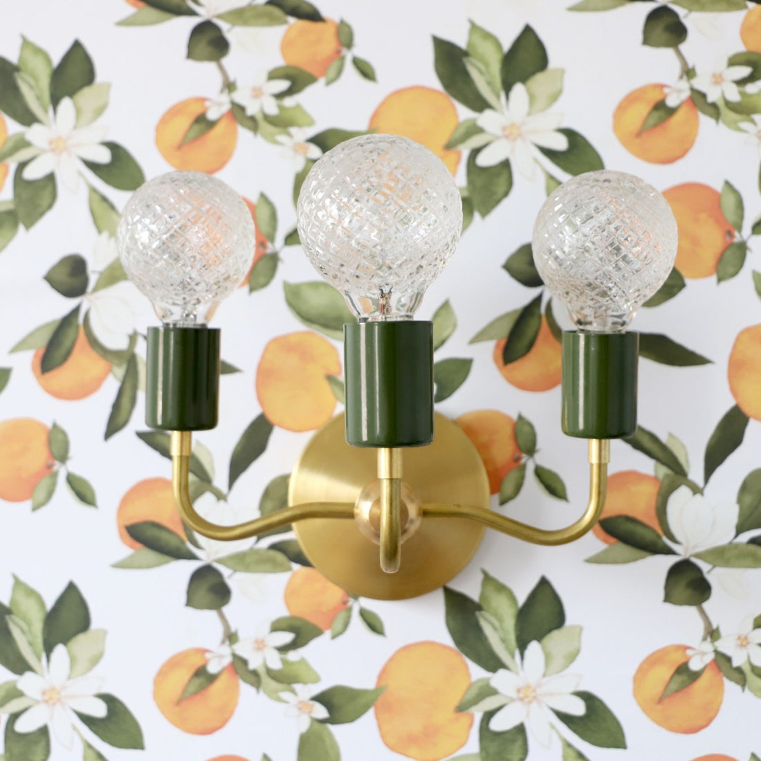 Vintage Style Elegant Three - Arm Metal Wall Sconce