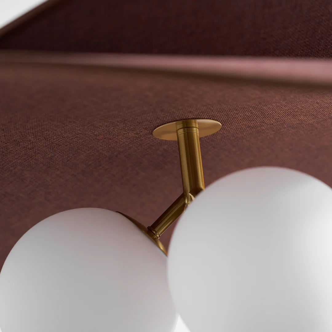 Orrise Blooming Petal Chandelier - Modern Metal and Wood for Living Rooms and Dining Rooms