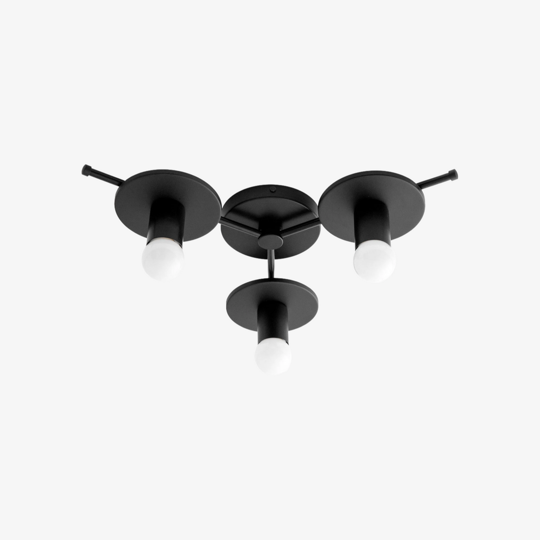 Radiro Globe Colorful Minimalist 3-Bulb Ceiling Light – Contemporary Flush Mount Fixture