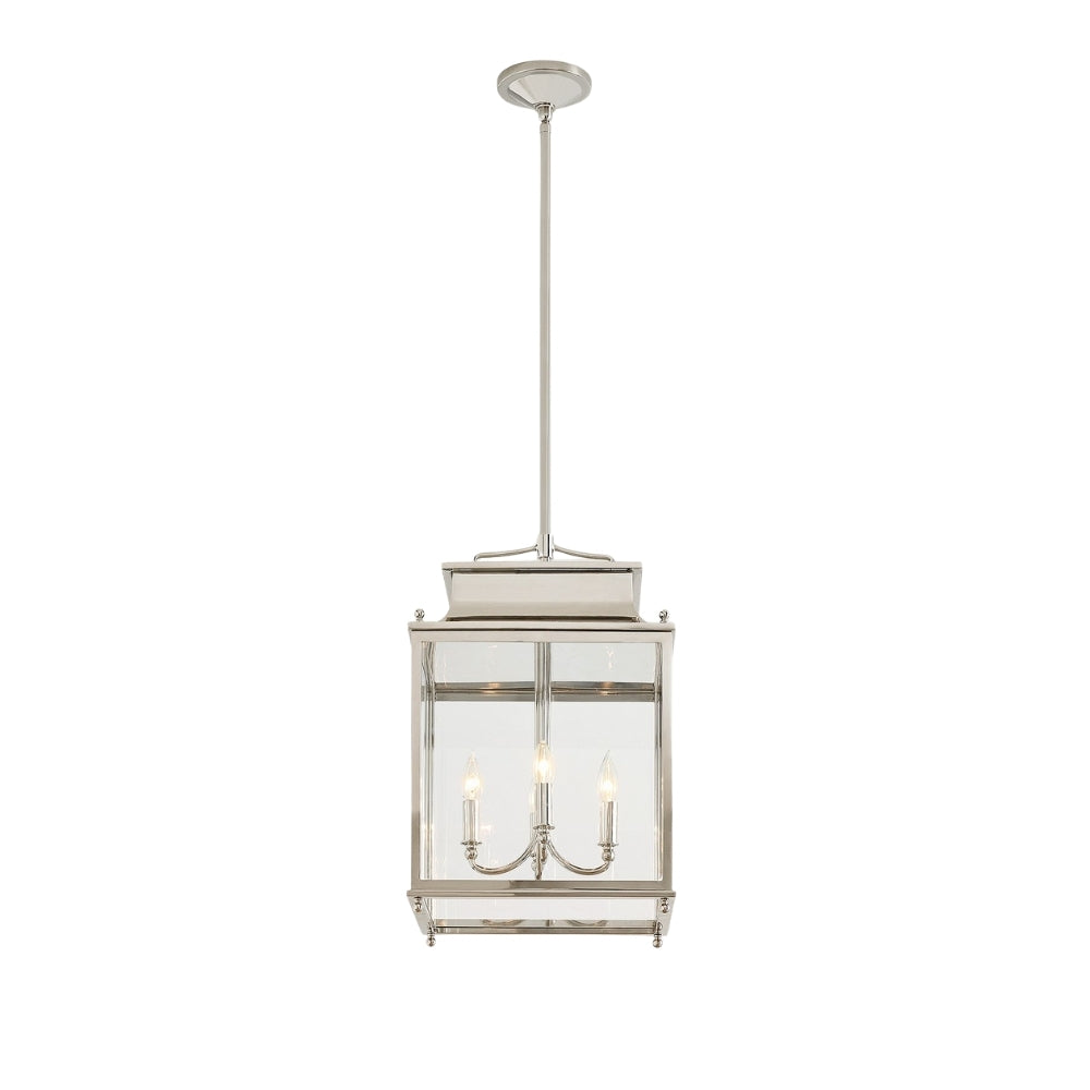 Yolvira Modern Outdoor Lantern Pendant - Metal Hanging Light for Exteriors