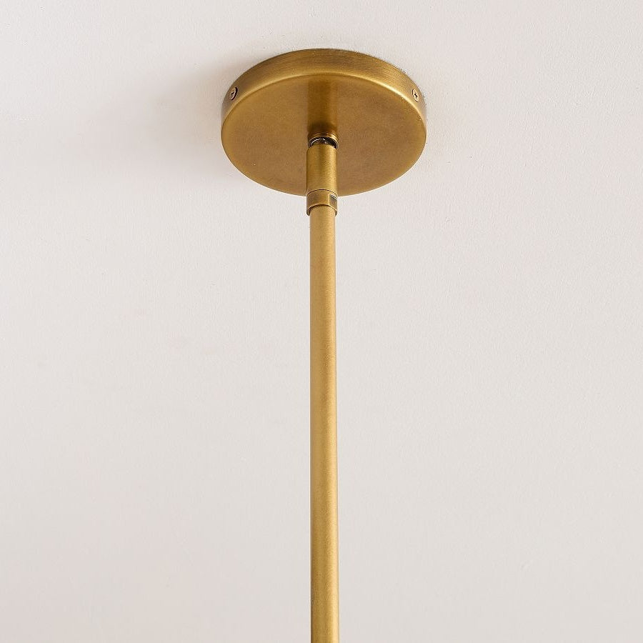 Lumvey Glass Round Chandelier - Elegant Pendant Light for Dining Room and Living Room