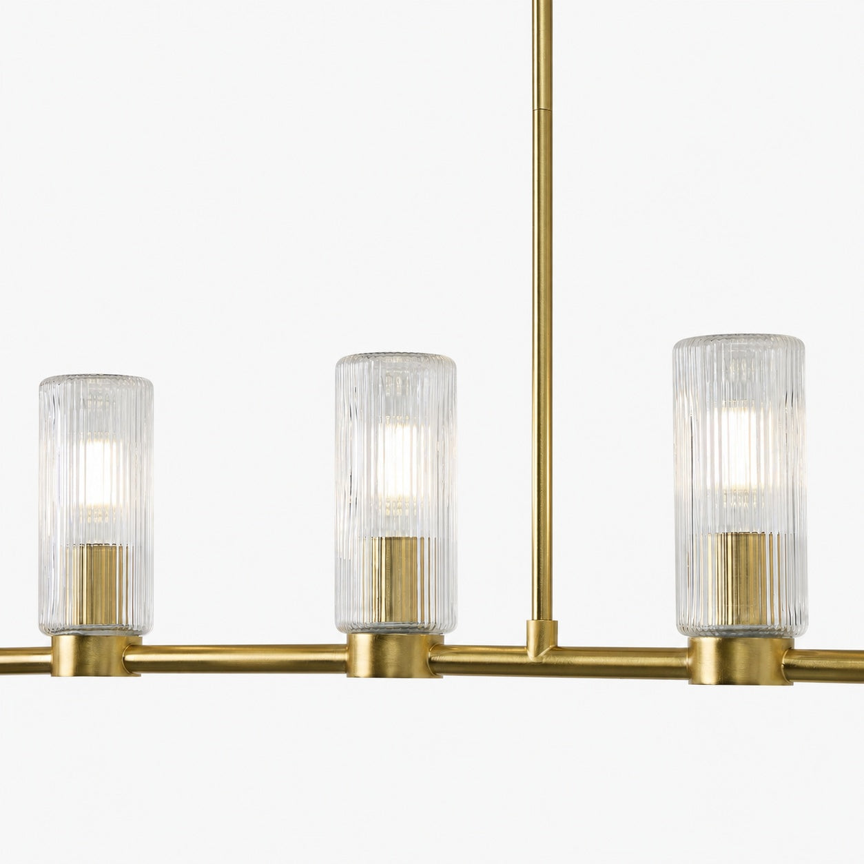 Rivora Fluted Glass Chandelier – Elegant Ribbed Lasting Design