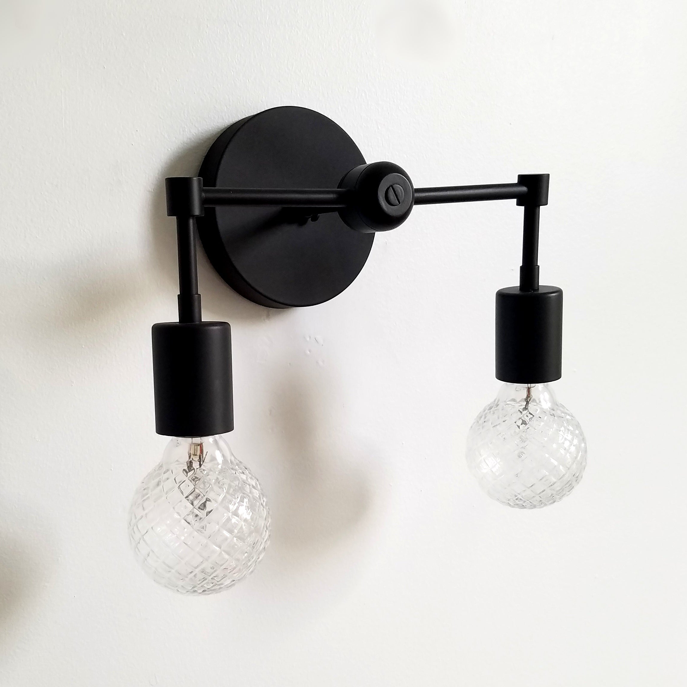 Small Two Light Wall Sconce - Contemporary Finish For Home Spaces