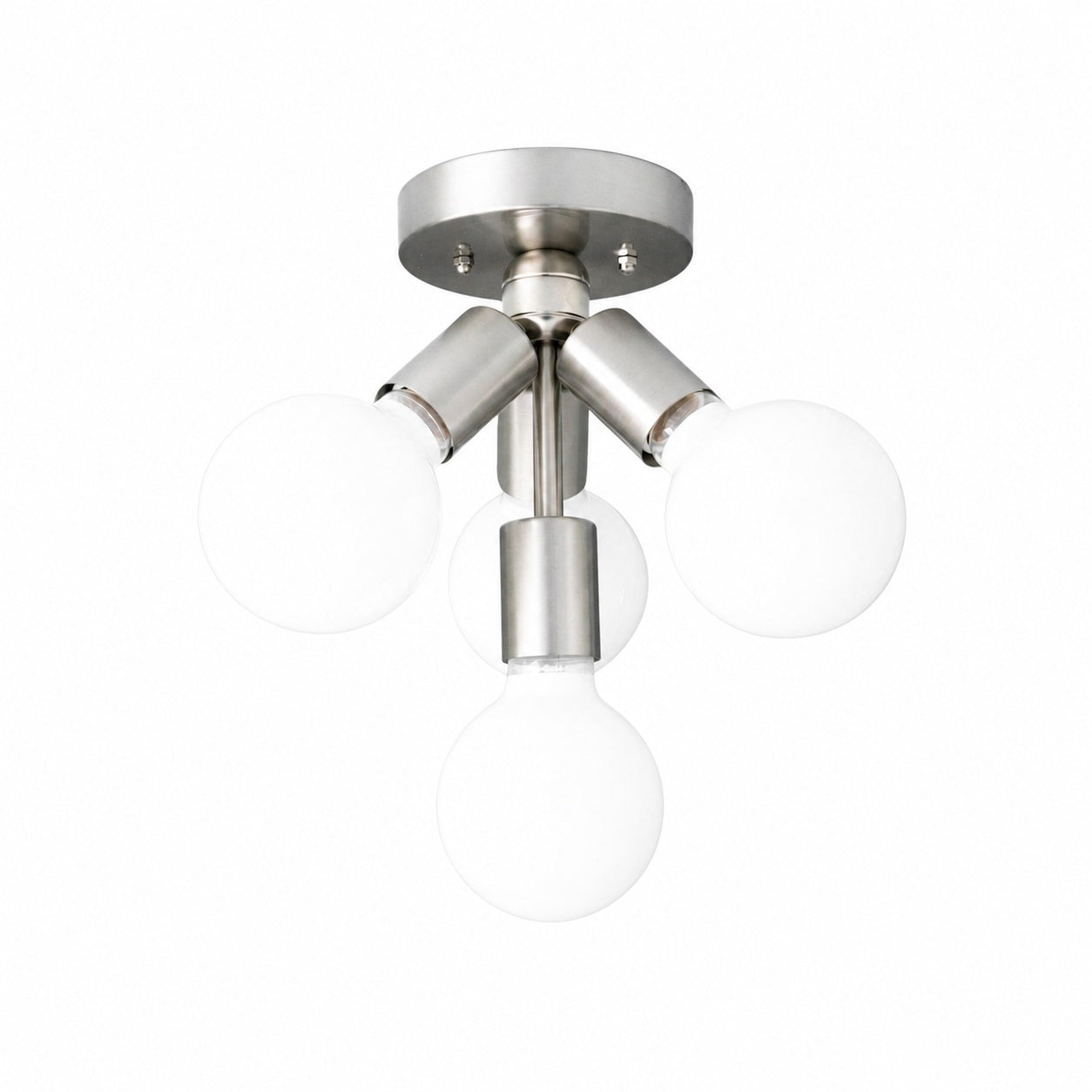 Glorica Glass Flush Mount Light - Globe Ceiling Fixture Modern