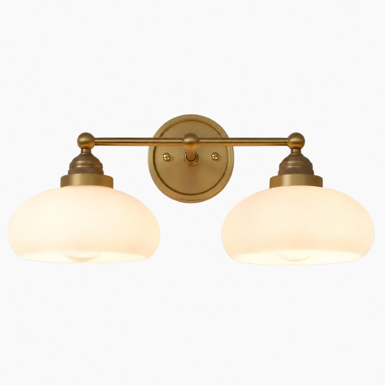 Riven Wall Lamp - Vintage Industrial Milk White Glass Shade for Indoor