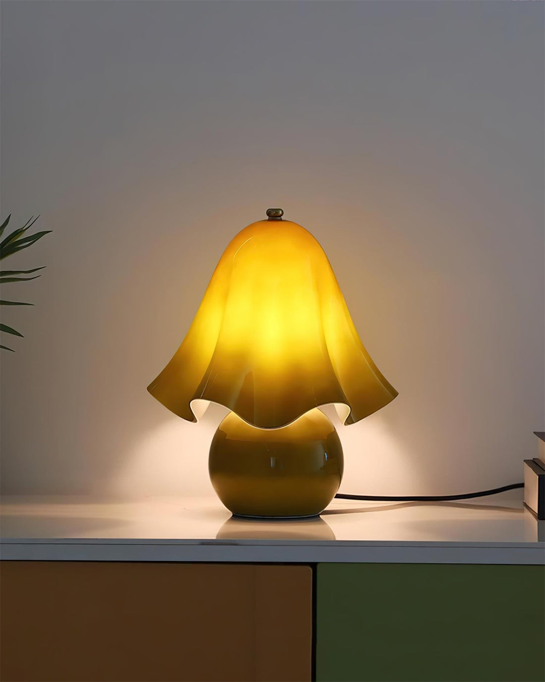 Bellina Decorative Table Lamp - Sculptural Bell Flower Shape
