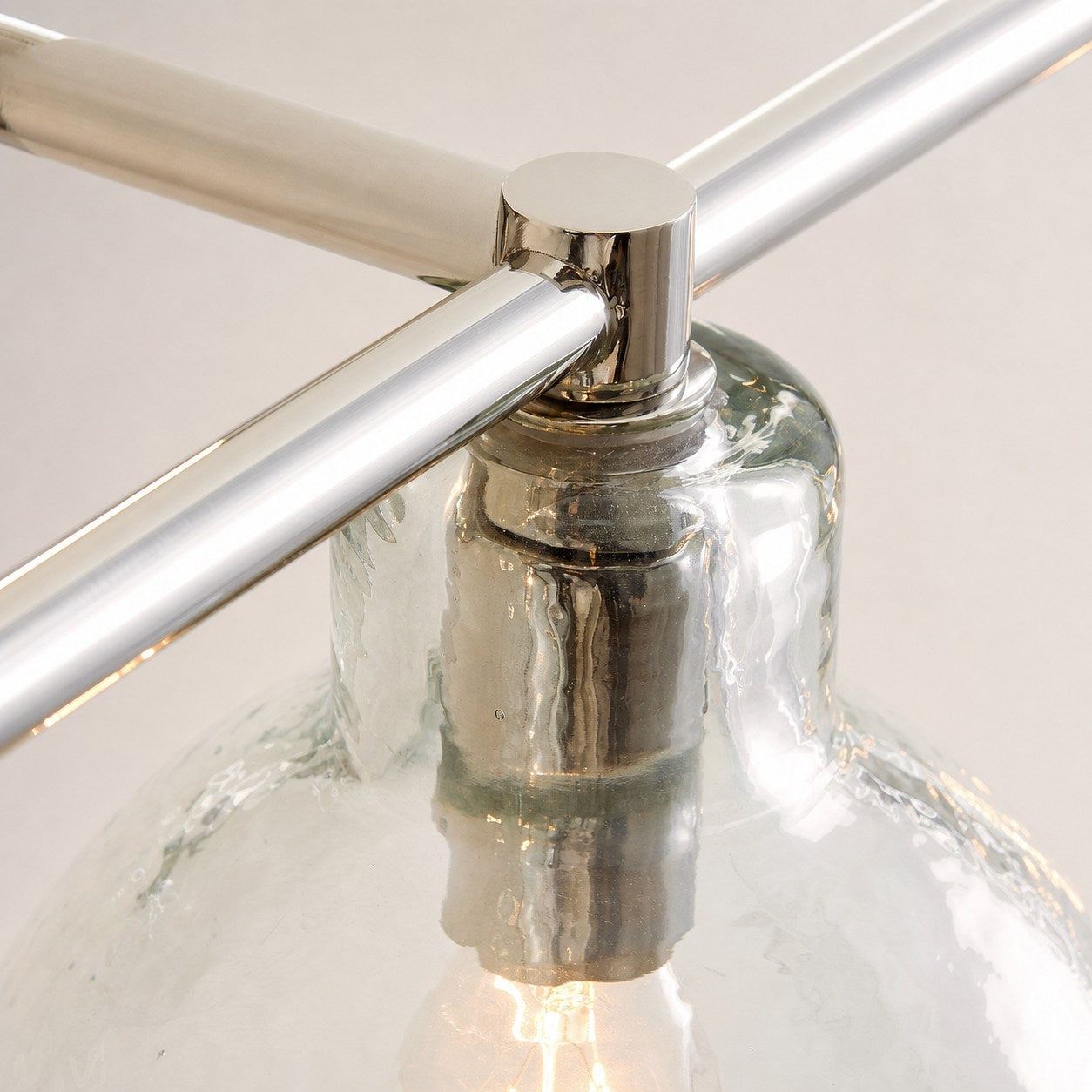 Glavira Recycled Glass Double Sconce - Indoor Brass Wall Lighting