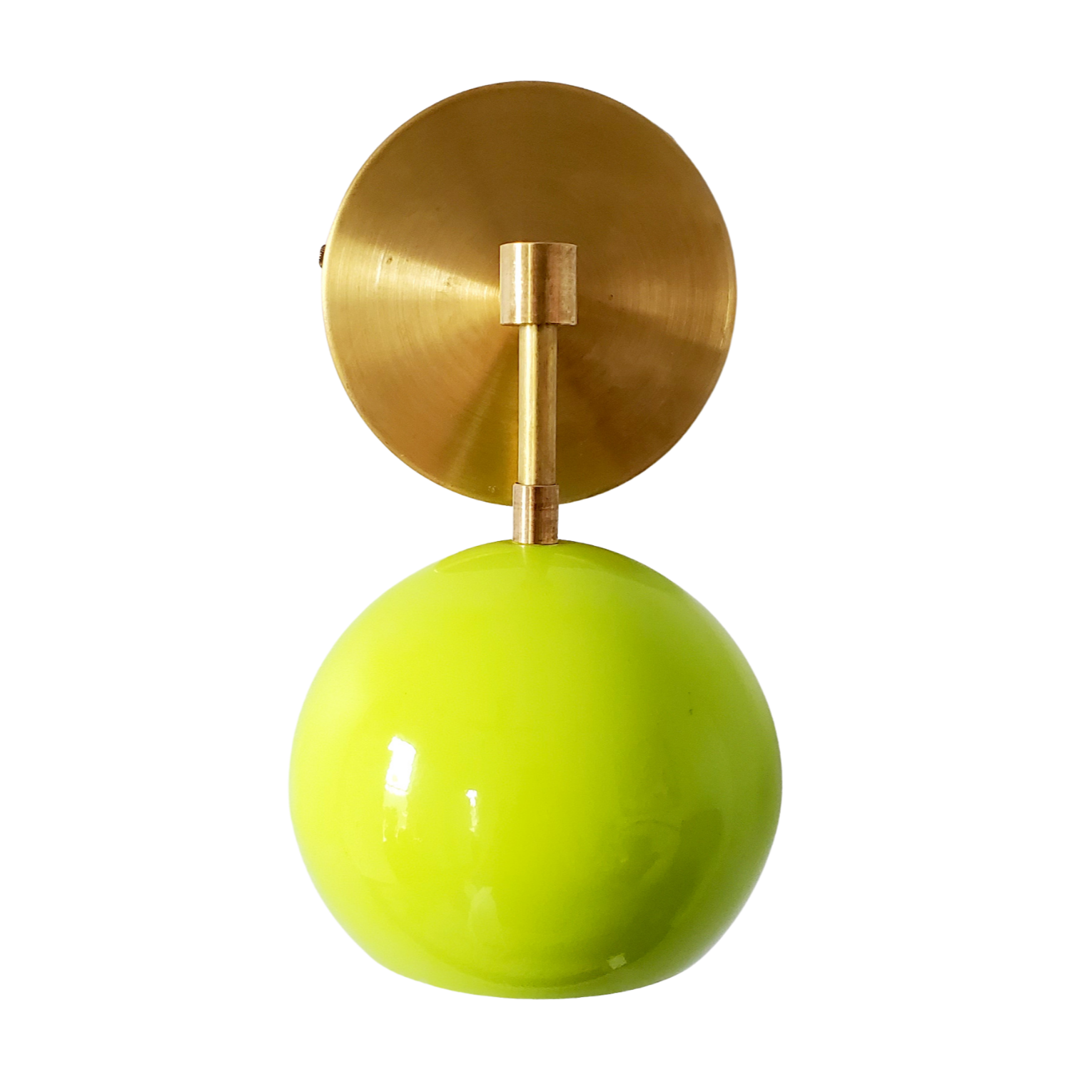 Vintage Inspired Spring Green Globe Wall Sconce