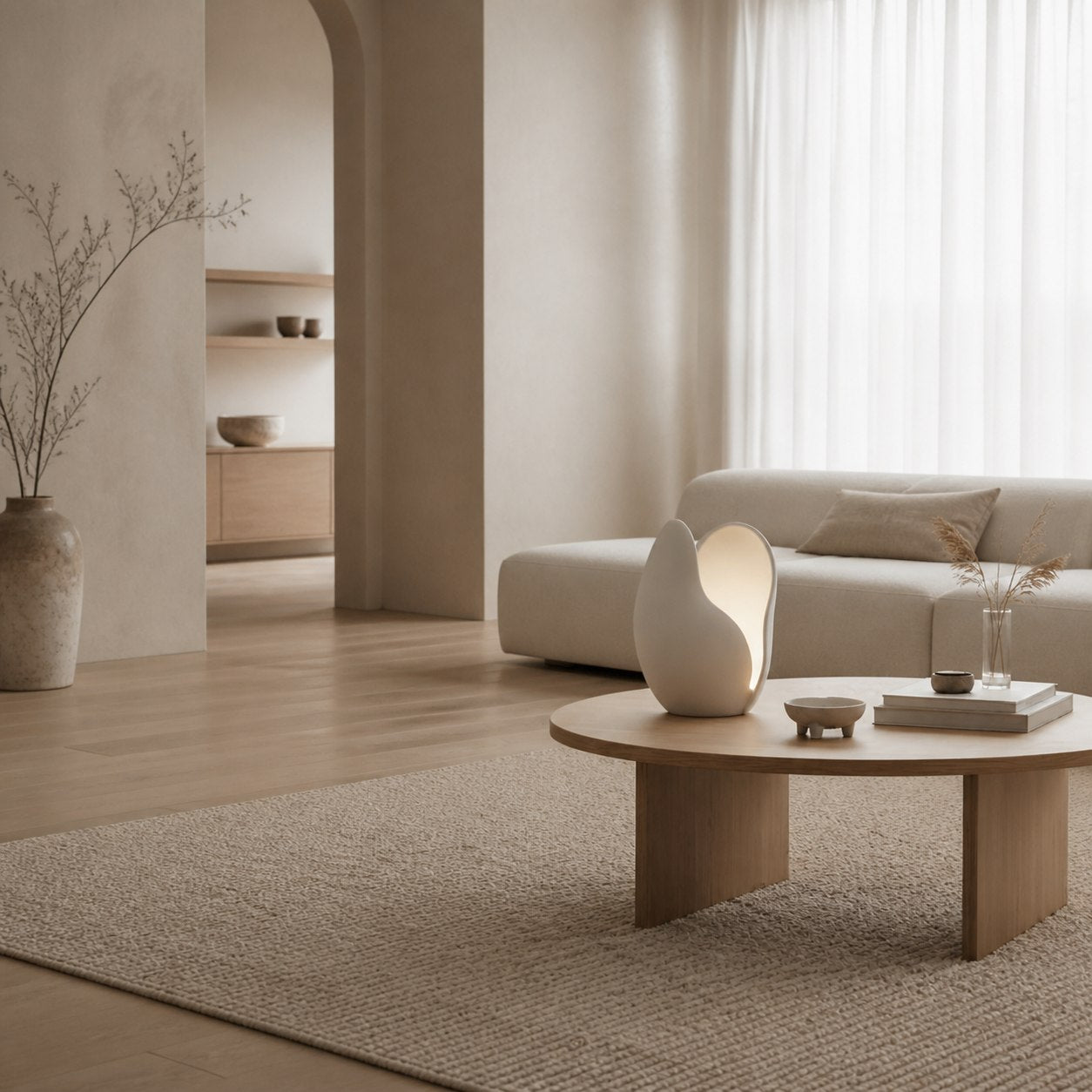 Petalora Soft Petal Table Lamp – Floral Structures Inspiration Resin Lamp for Living Room and Bedroom