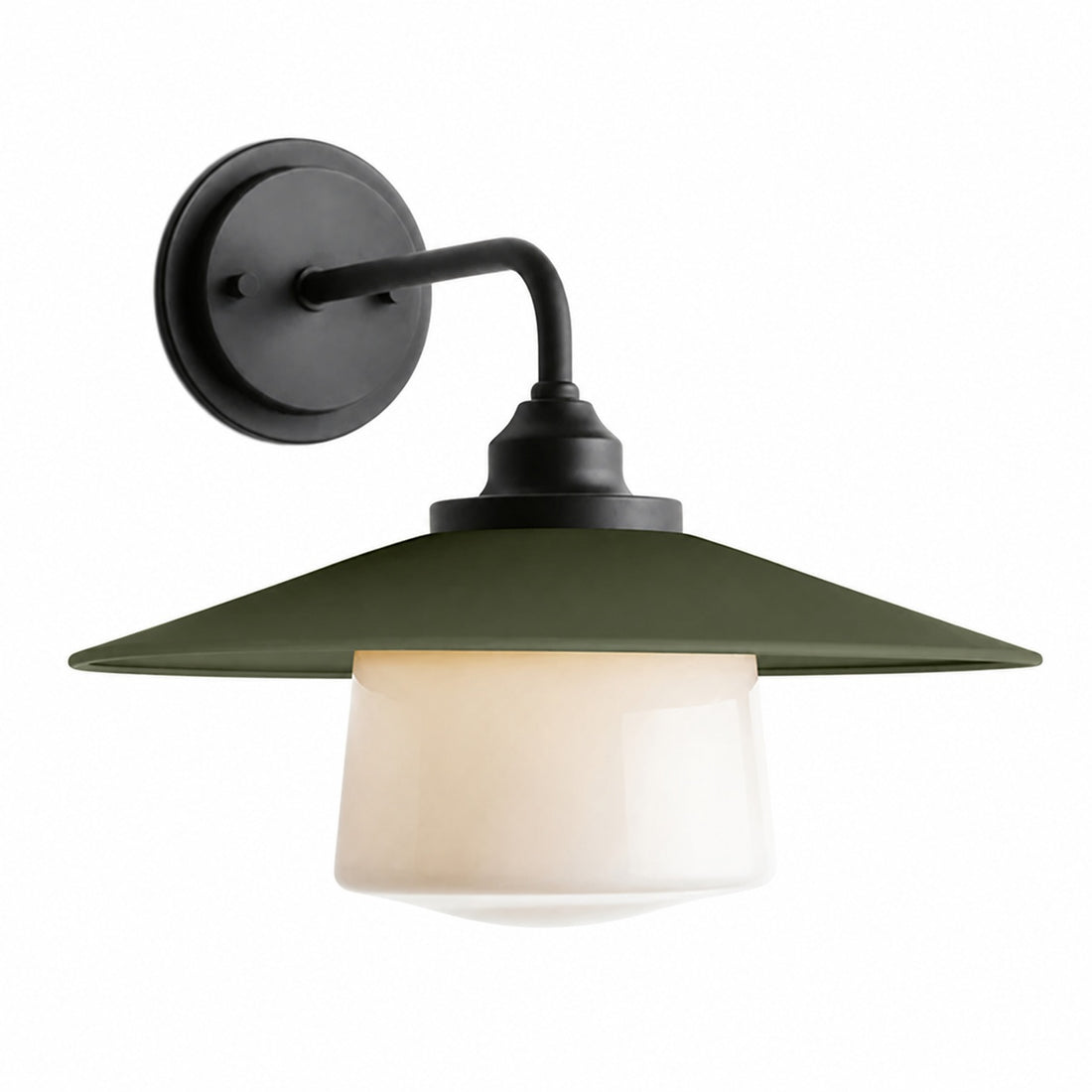 Cordax Utility-Inspired Wall Sconce - Metal and Glass for Indoor Outdoor Decor