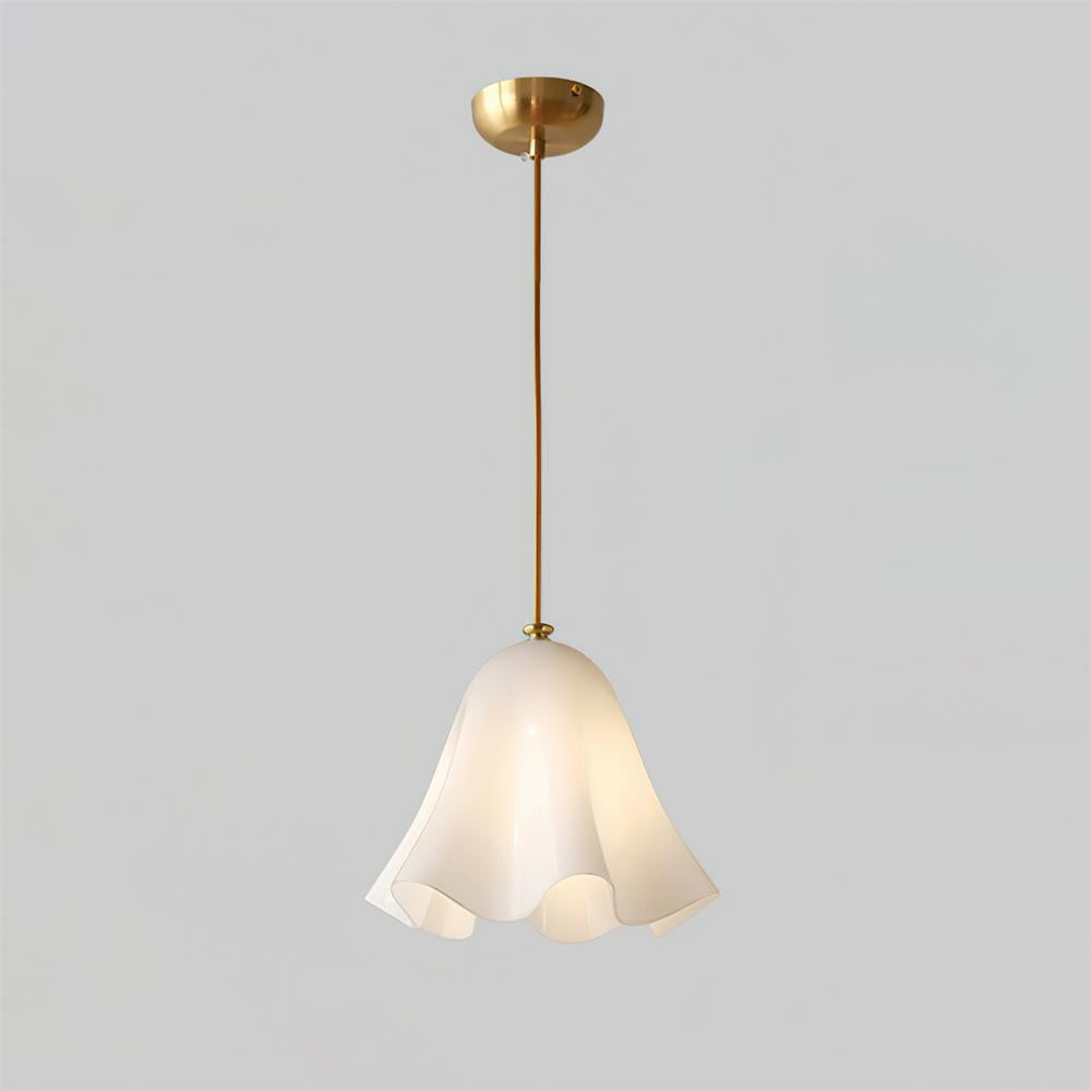 Bellina Artistic Glass Pendant Light - Modern Bloom Inspired Hanging Ceiling Lamp
