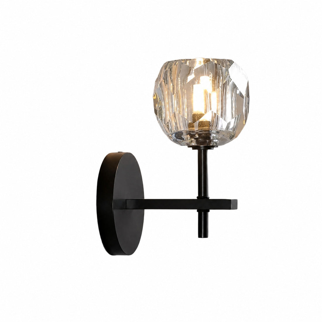 Luxury Crystal Wall Sconce - Brass Frame Modern Wall Light