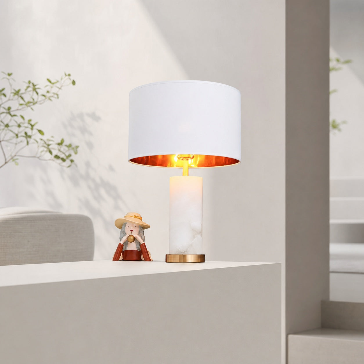 Lineham Alabaster Table Lamp