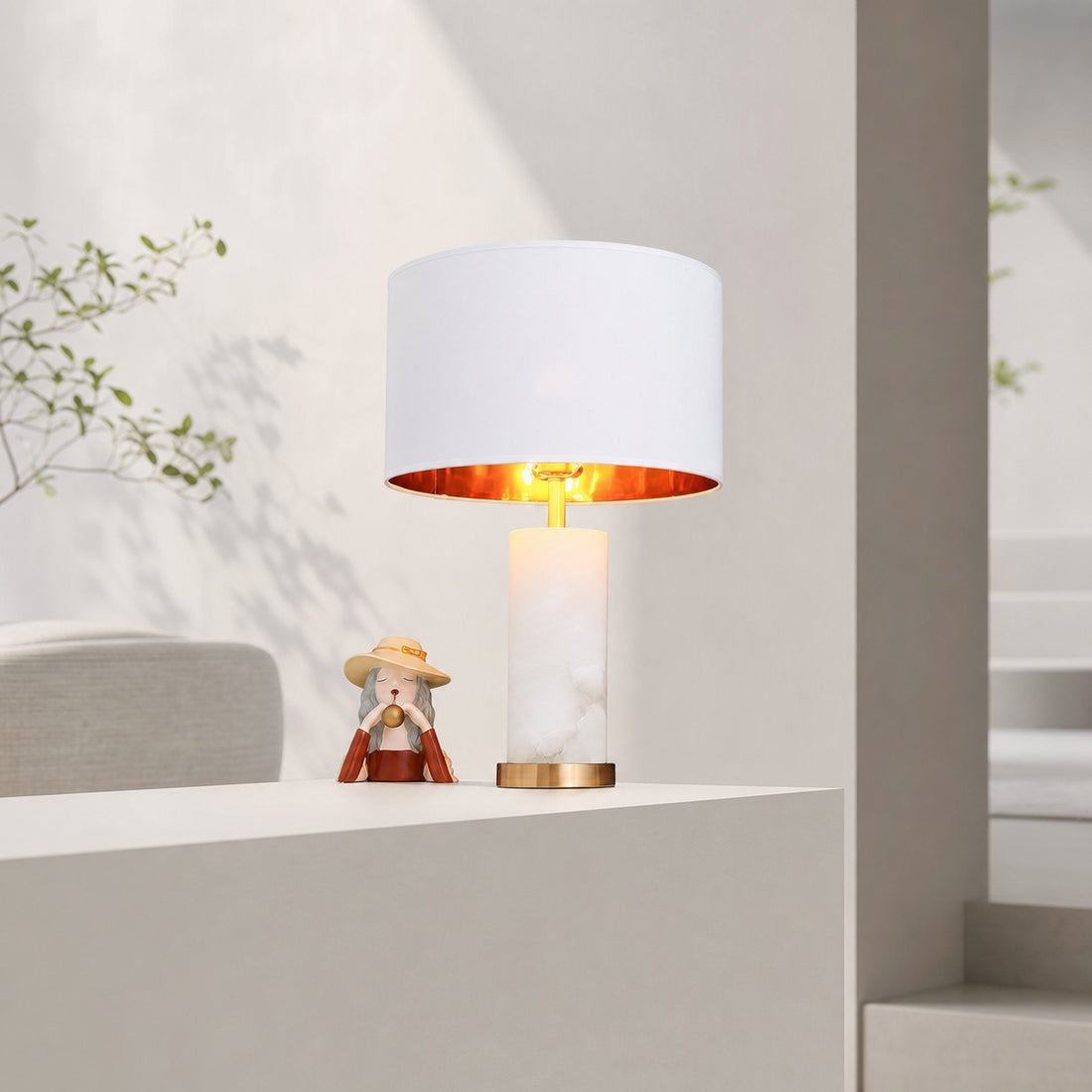 Lineham Alabaster Table Lamp