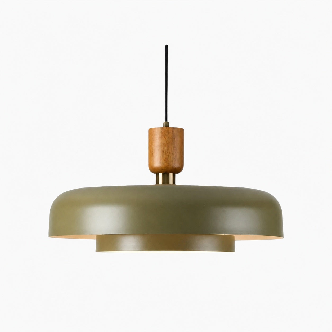 Orbulis Natural Wood Grain Circular Pendant – Modern Minimalist Light for Islands and Foyers