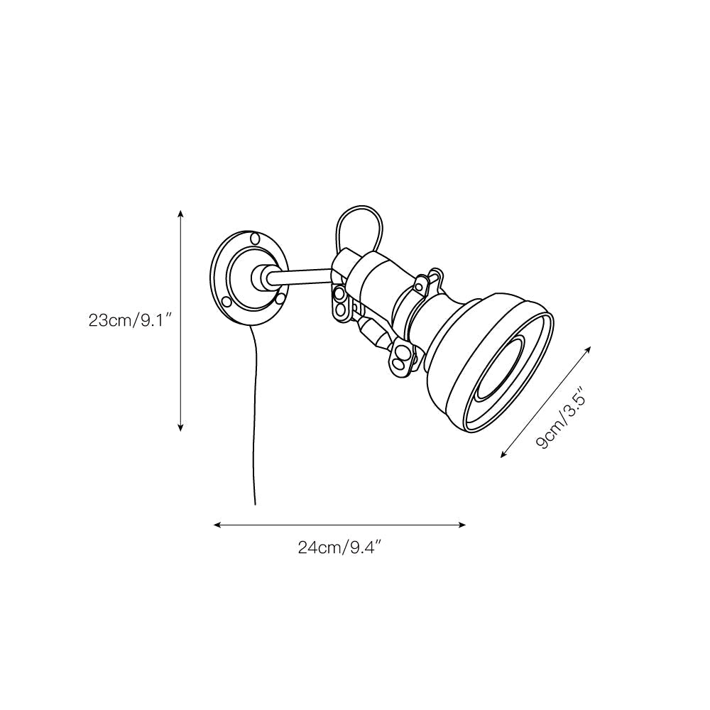 Ralph Rocker Arm Plug-in Wall Lamp