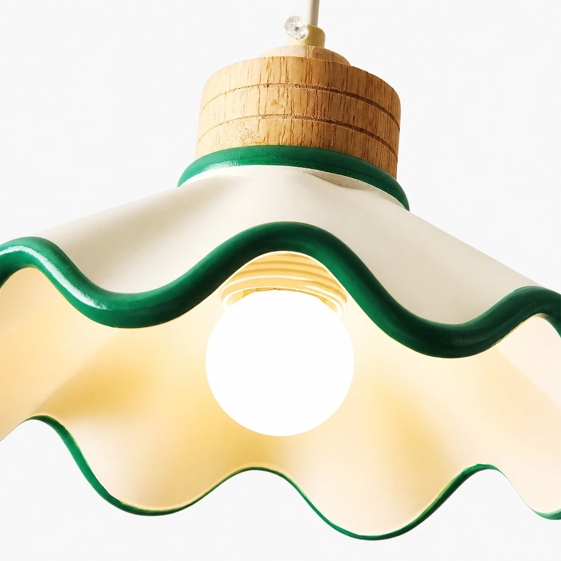 Moliro Scalloped Pendant Light - Modern Wavy Lighting for Dining Room