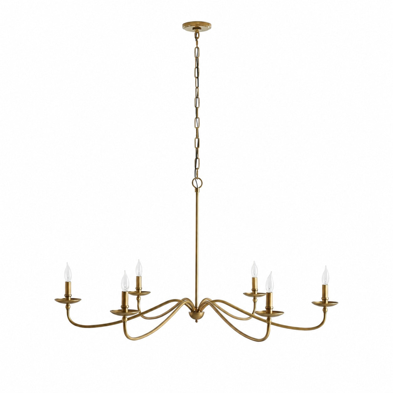Rowan Timeless Iron Candle Design Chandelier - Industrial Interior Lighting For Bedroom