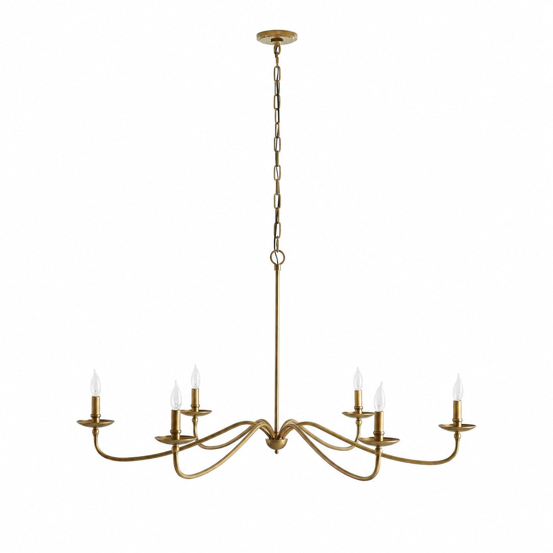 Rowan Timeless Iron Candle Design Chandelier - Industrial Interior Lighting For Bedroom