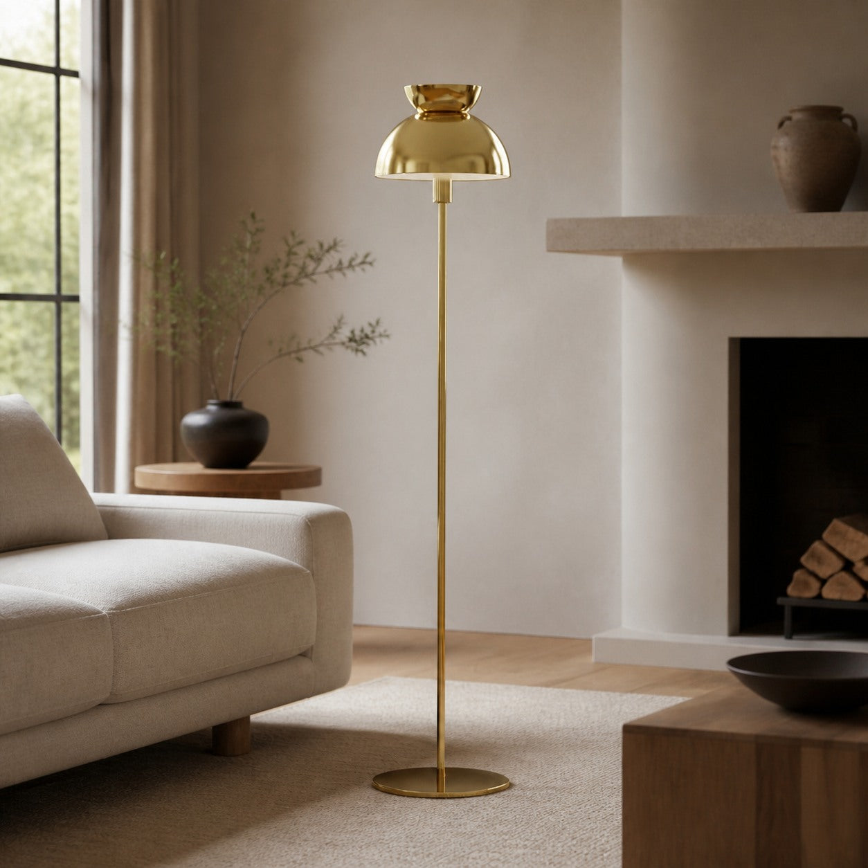 Aurelia Nordic Sculptural Floor Lamp – Minimalist Metal Standing Light for Living Room or Bedroom