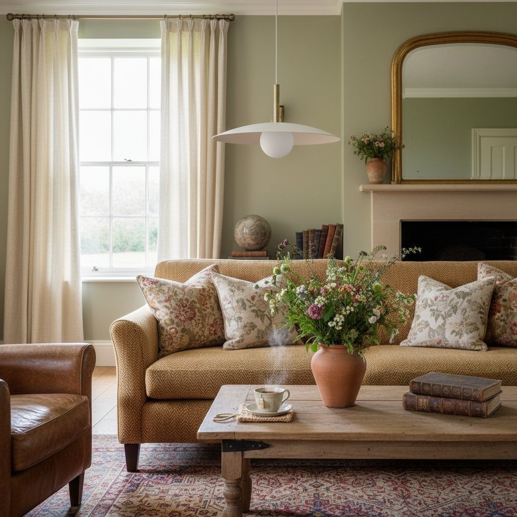 Curva Metal Minimalist Pendant Light - Modern Brass Accent Disc Shade