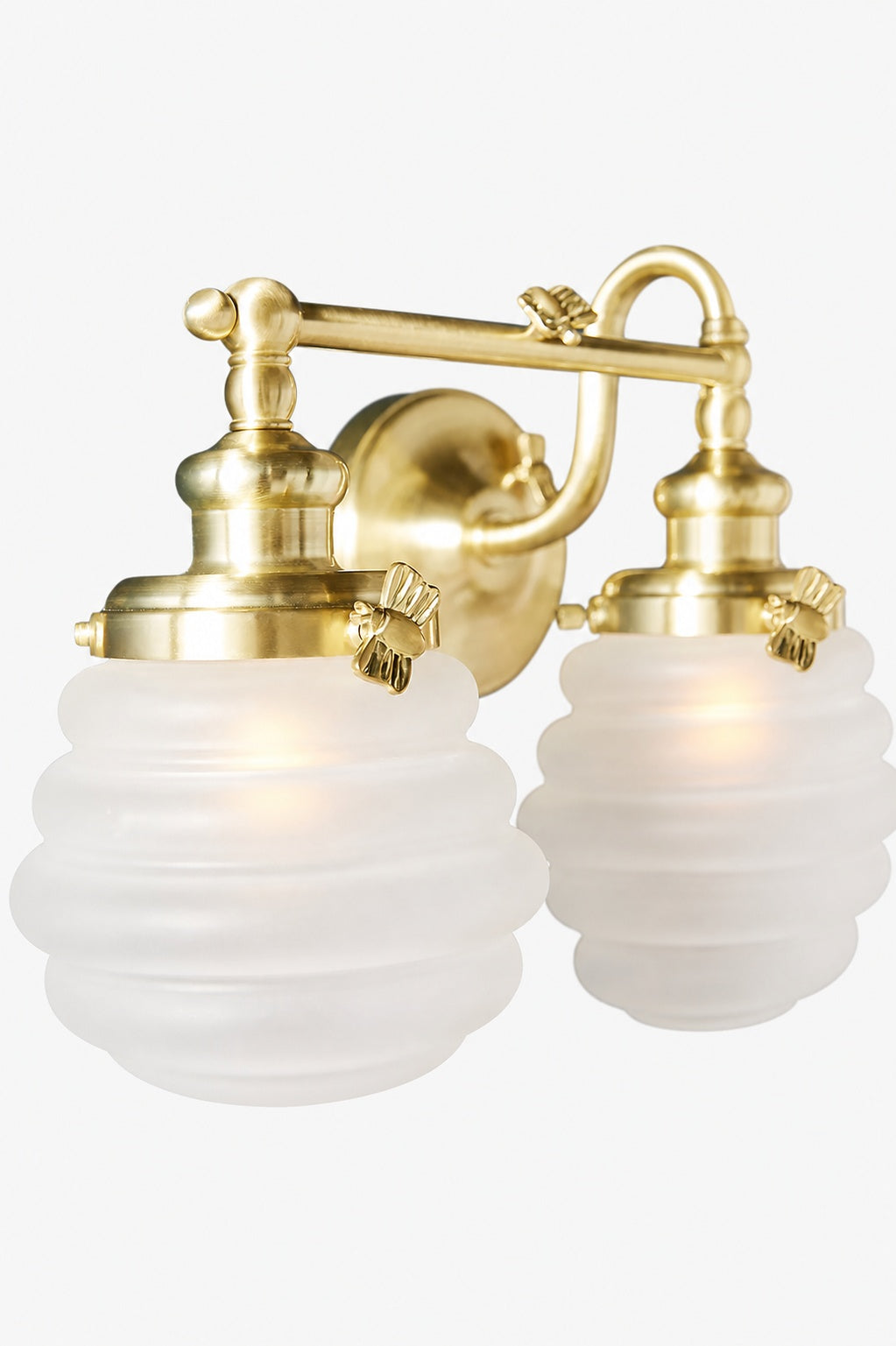 Capigia Glass Metal Vanity Wall Sconce - Modern Bathroom Light with Elegant Style