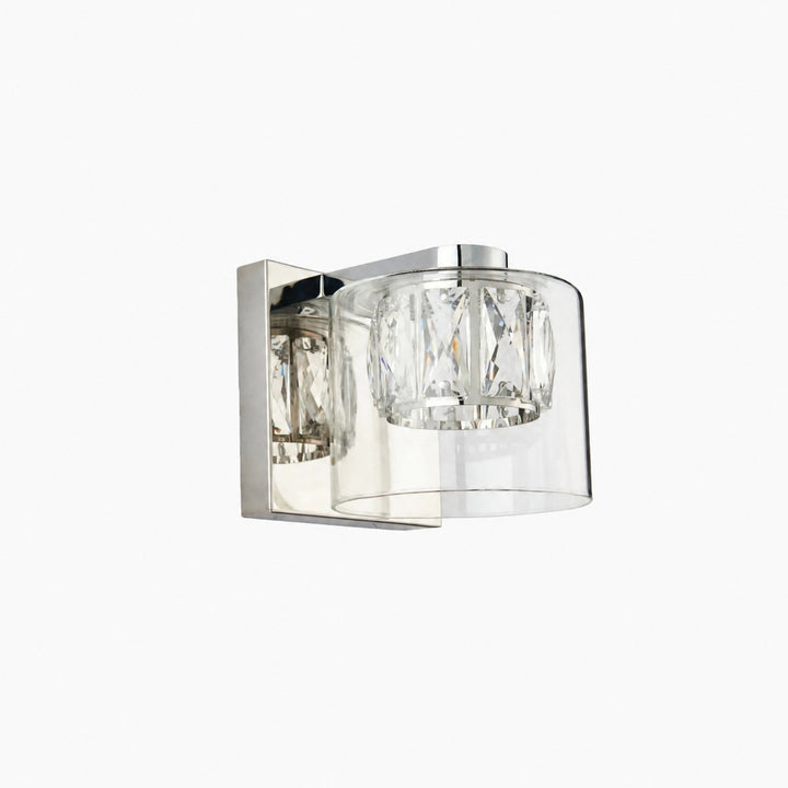 Glomara Sculpted Metal Wall Lamp – Transitional Sconce Ambient Lighting for Bedrooms and Entryways