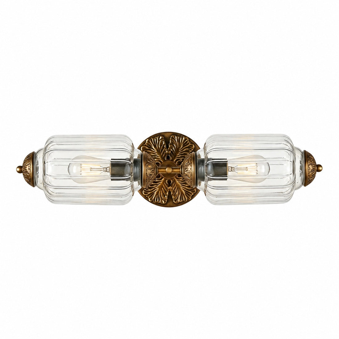 Eloise Brass Wall Sconce – Elegant Milk Glass Vintage Lighting