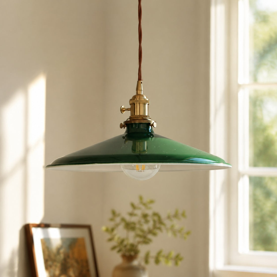 Japanese Retro Metal Pendant Light