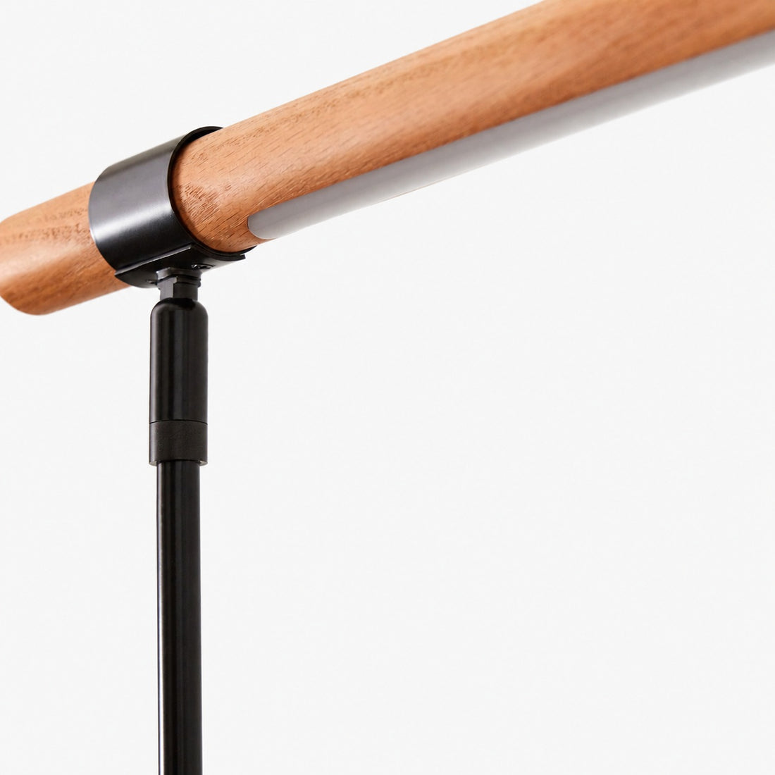 Moss Modern Linear Wood LED Table Lamp – Adjustable Swivel, USB Charging