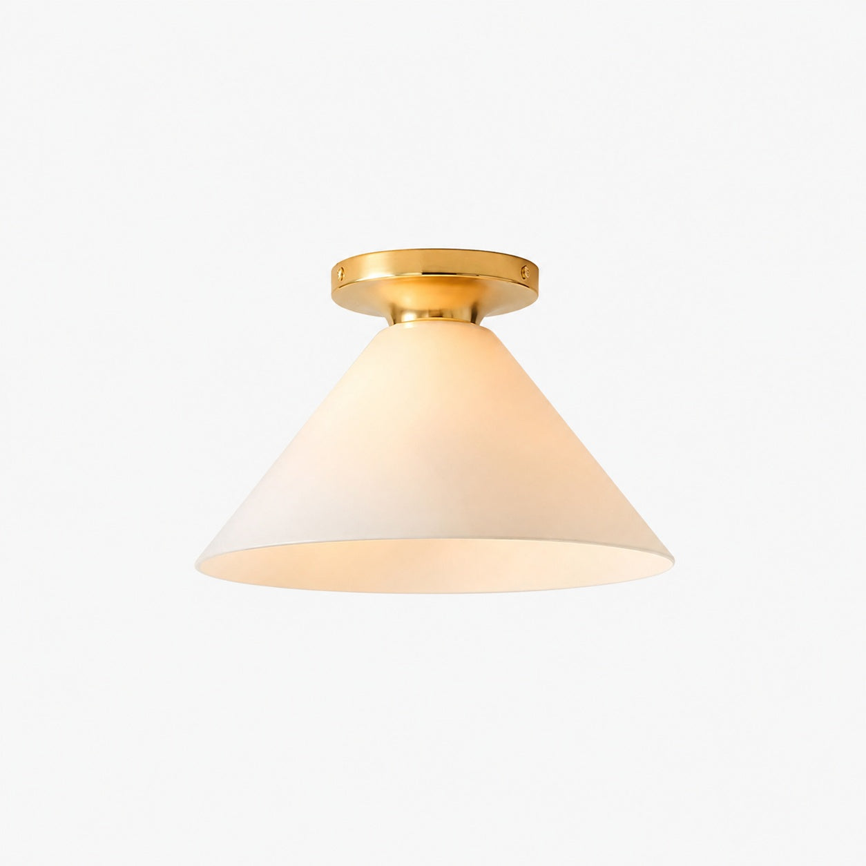 Conica Cone Flush Mount – Glass Ceiling Light for Modern Spaces