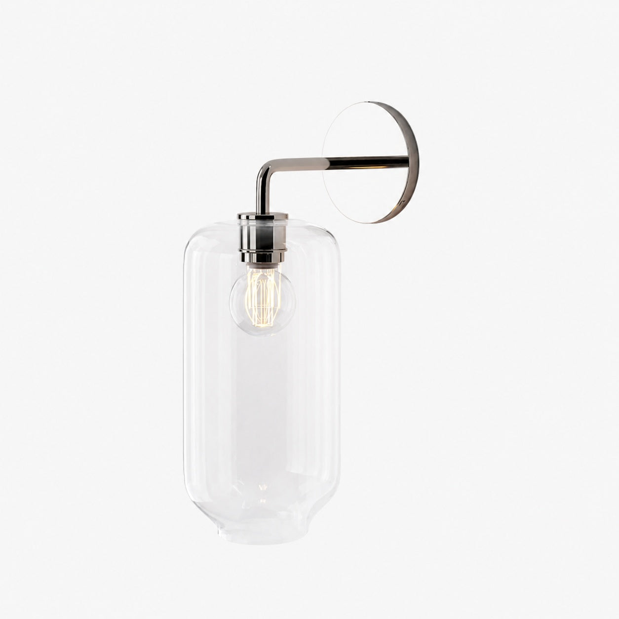 Lumivelle Pebble Sconce - Stylish Wall Light - Glass & Metal, Energy Efficient