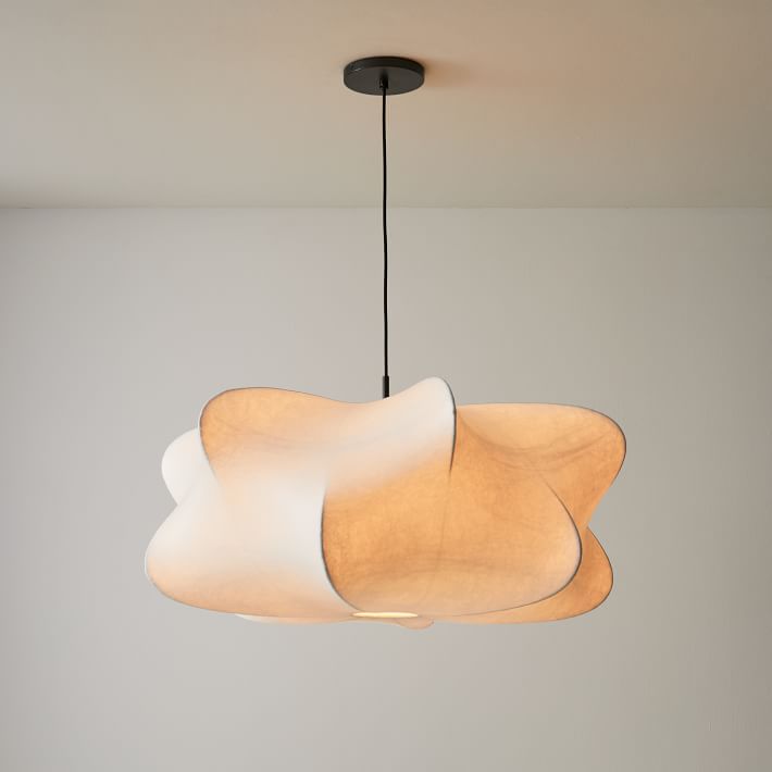 Havion Cocoon Pendant Lamp - Minimalist Polymer Shade with Adjustable Hanging