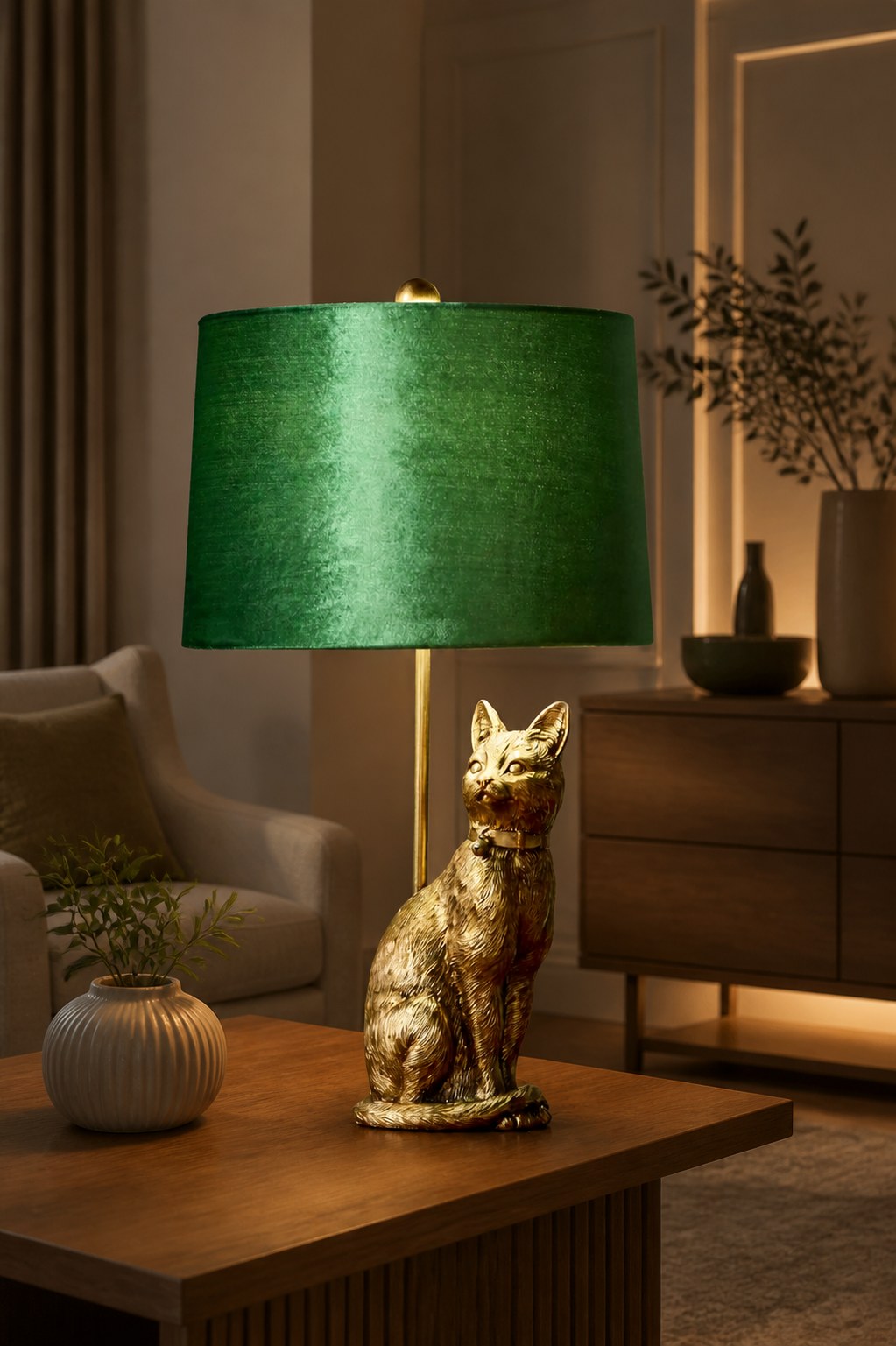 Pawdia Unique Table Lamp - Decorative Animal Bedside Lamp