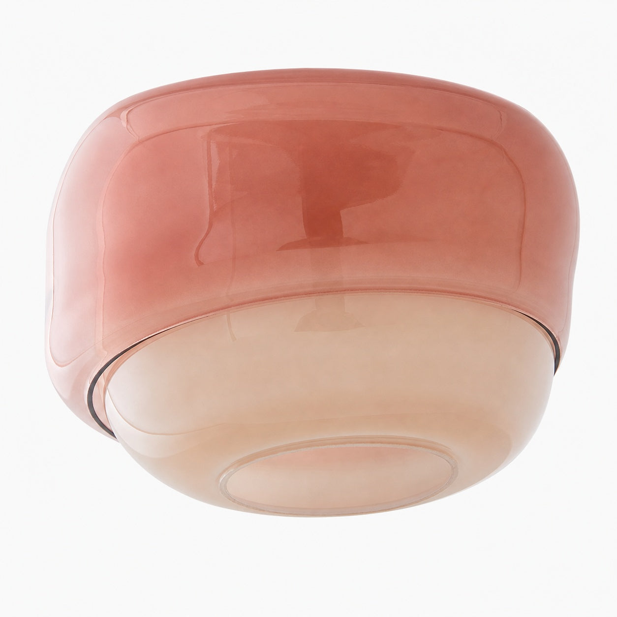 Clinco Modern Mushroom Pendant Light - Colored Glass Hanging Light