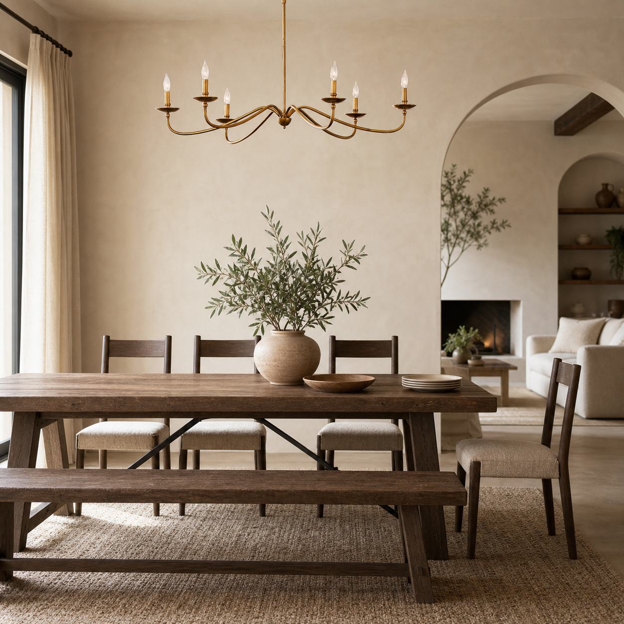 Rowan Timeless Iron Candle Design Chandelier - Industrial Interior Lighting For Bedroom