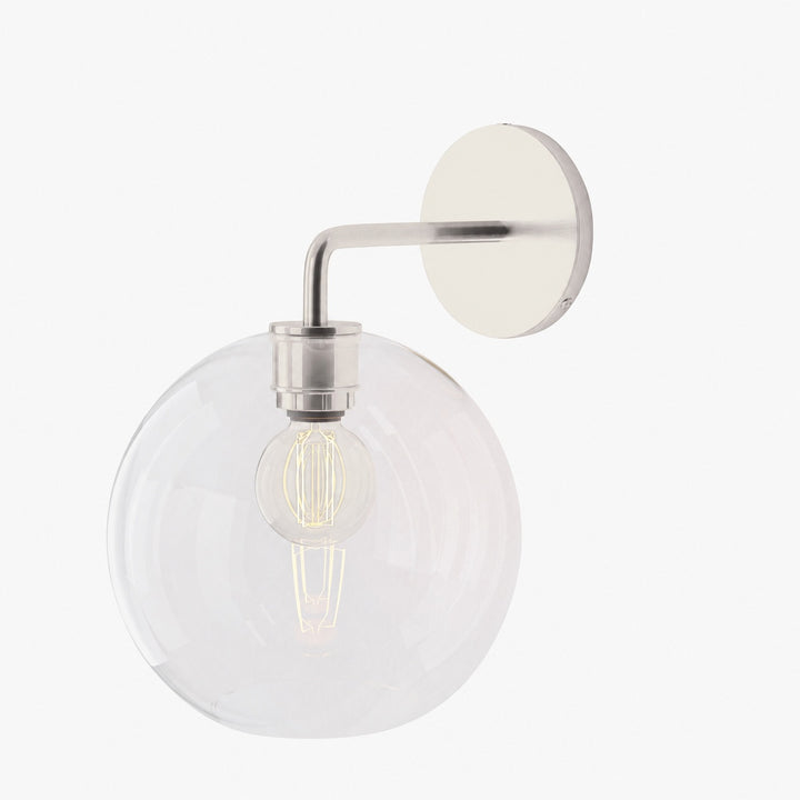 Selvion Artistic Globe Sconce Light - Handcrafted Glass Sculptural Wall Fixture