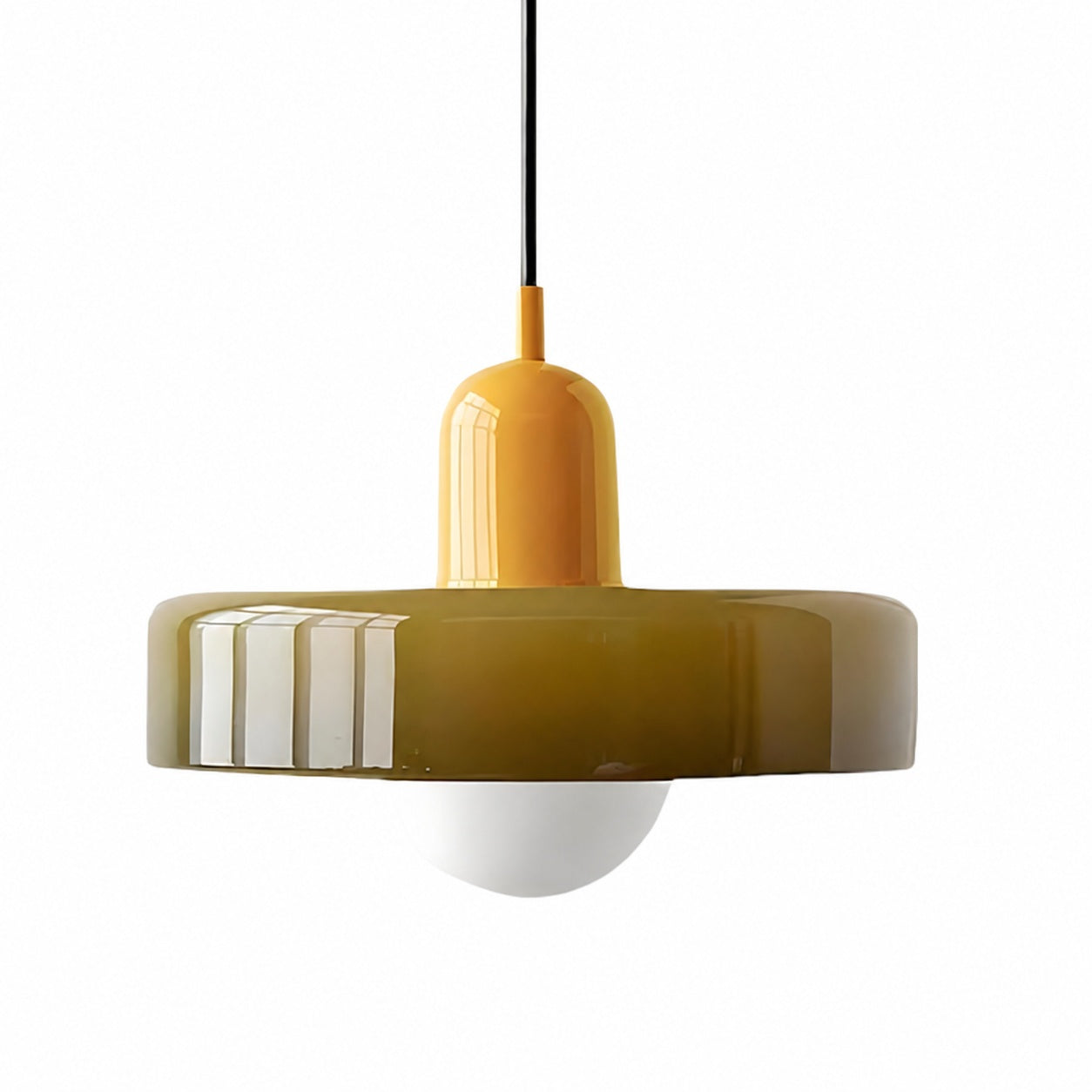 Glasora Modern Glass Suspension Light – Minimalist Nordic Pendant Lamp for Kitchen and Hallway N32